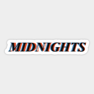 Midnights glitch Sticker